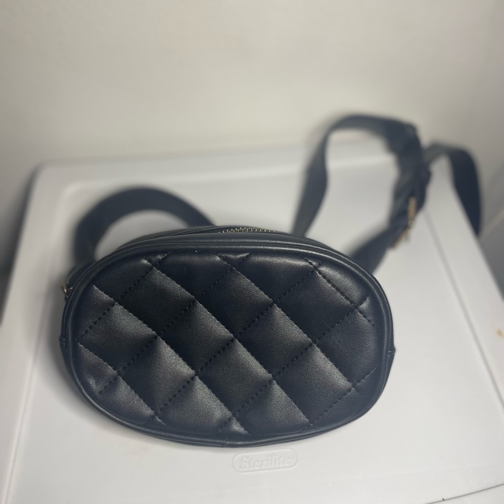Black Quilted belt bag